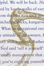 Will Mahon closeup of print - image is a closeup of a gold bird head on a story about bin chicken island in Coburg